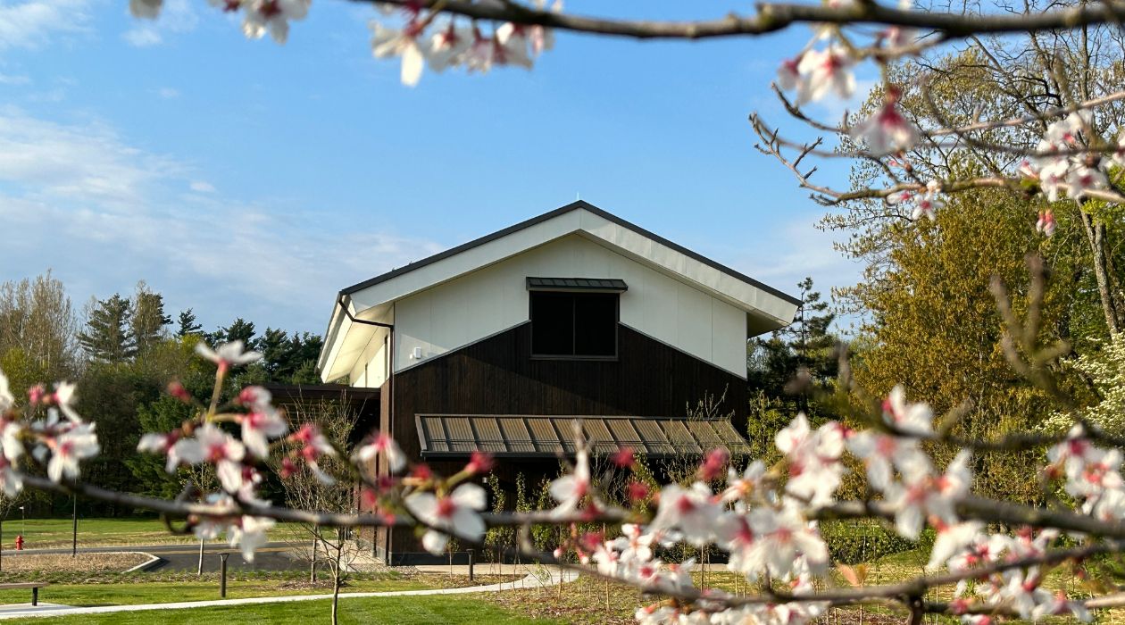Exterior of Dassai Blue Sake Brewery, Hyde Park